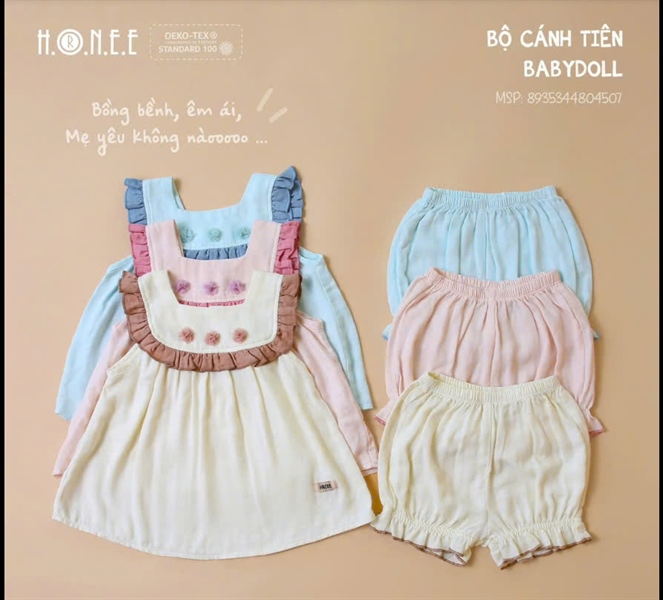 Hrnee Bộ cánh tiên Babydoll