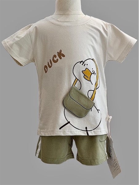 Bộ thời trang đi học - Vịt xanh