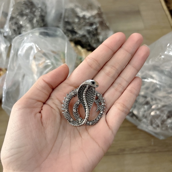 Charm rắn bạc