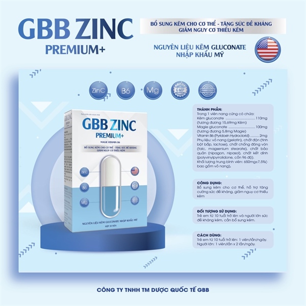 Viên uống ZinC GBB Premium