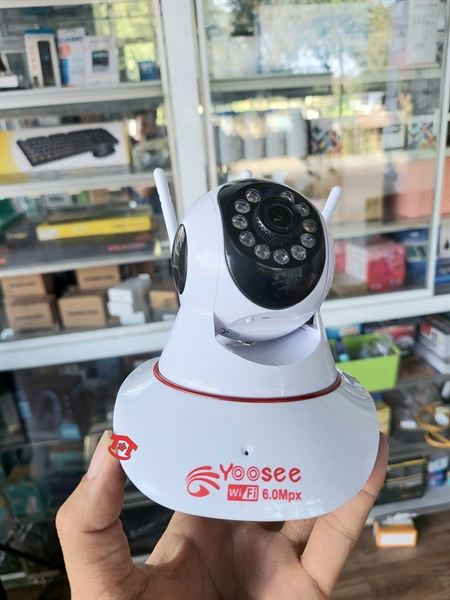 Camera yoosee 6.0mp YS360 11 led( k lan, ban đêm có màu)