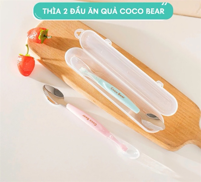 Thìa nạo 2 đầu Cocobear