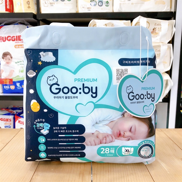 Tã quần đêm Gooby Premium XL 28 Miếng