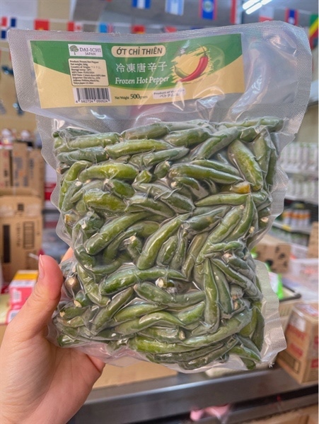 Ớt đông lạnh XANH みどり唐辛子