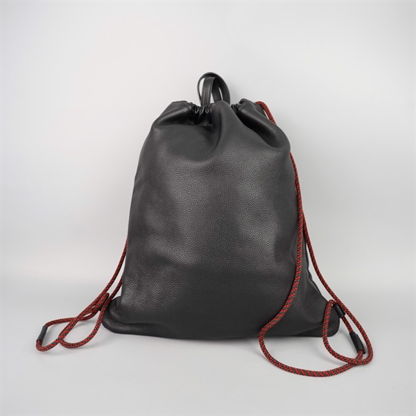 Balo GG đen miệng rút kèm ví +