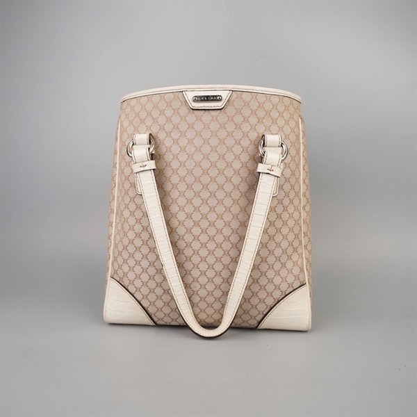 Túi Celine tote trắng có lót form sz27 KG+