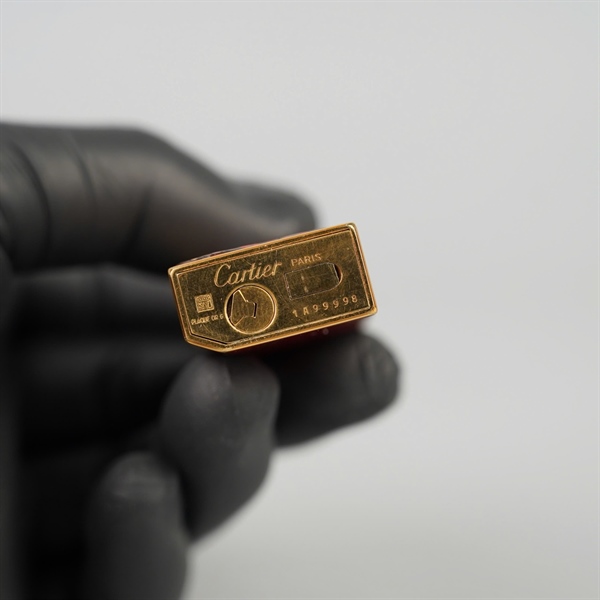 Bật lửa Cartier đỏ hình rồng (1A99998) KG+