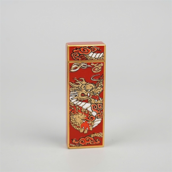 Bật lửa Cartier đỏ hình rồng (1A99998) KG+