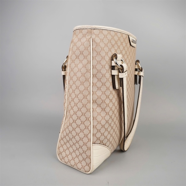 Túi Celine tote trắng có lót form sz27 KG+