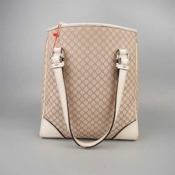 Túi Celine tote trắng có lót form sz27 KG+