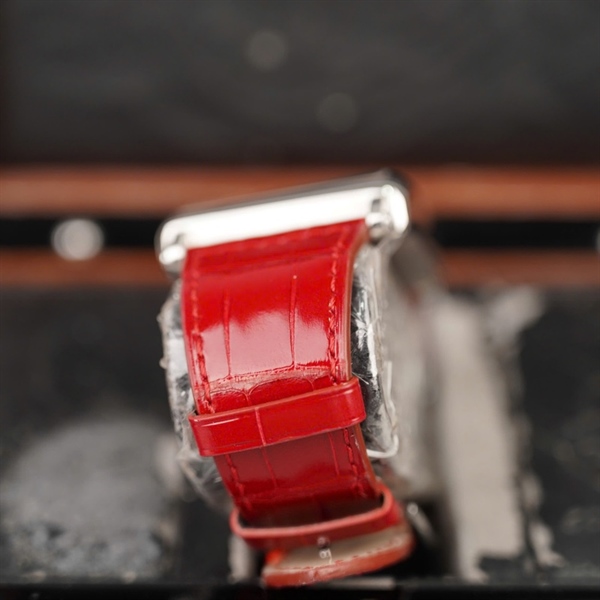 Đồng hồ Franck Muller Master Square 7 màu 2 quai đen và đỏ (NO89) sz38 KG+