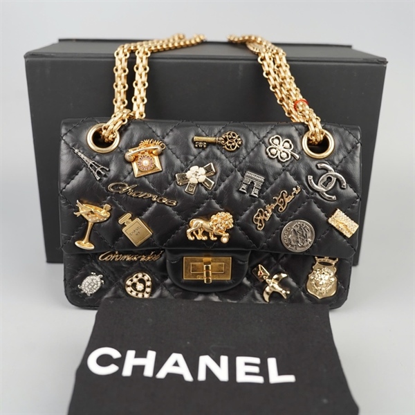 Túi Chanel Charm đen (23734417) sz19 KG+