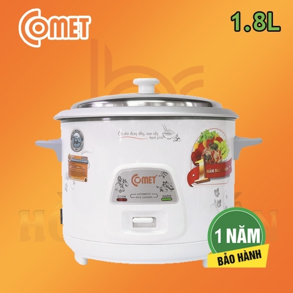 Nồi Cơm Nắp Rời COMET 1.8 Lít CM8021 700W