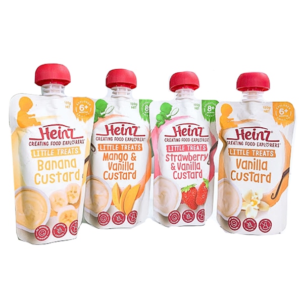 Váng Sữa Heinz vị Dâu - Úc - Túi 120gr - Từ 8m