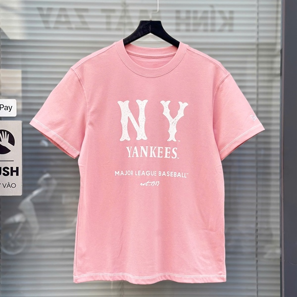 ÁO THUN NEW ERA BIG LOGO NEYYAN RS52 PINK - RS52 NY HỒNG