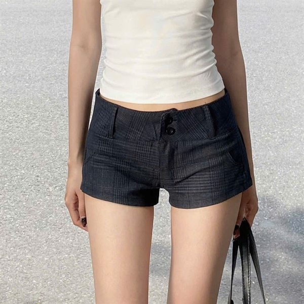 TWENTI Short Hai Nút Cạp Trễ Umi Caro - XANH - 0