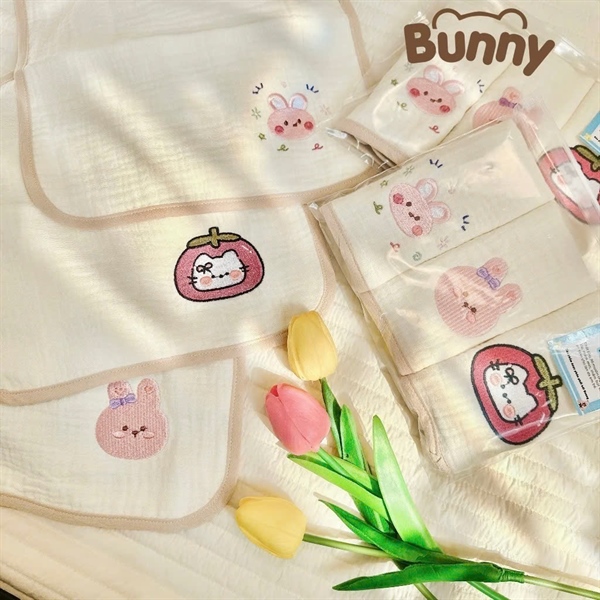 Set 3 khăn sữa Bunny