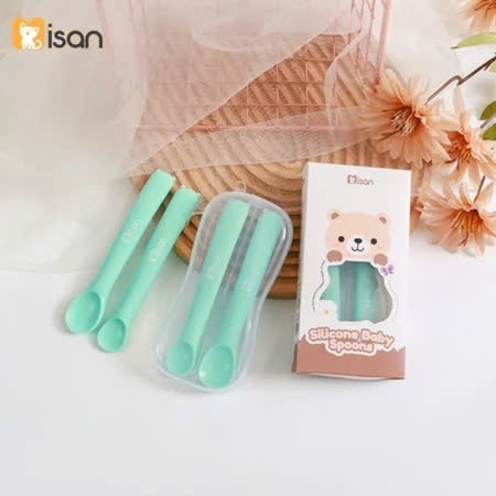 Set 2 thìa Silicone Misan 2 giai đoạn