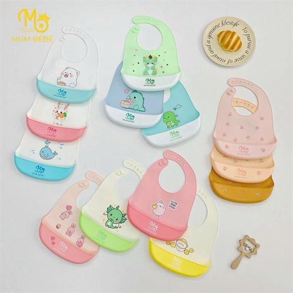Yếm chống thấm silicone Mumbebe