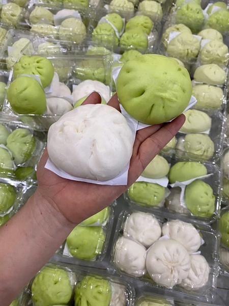 BÁNH BAO CHAY MIX 2 MÀU