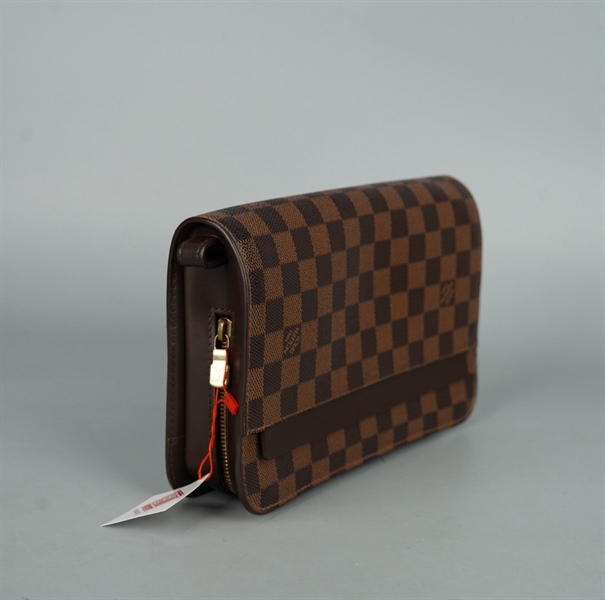 Túi LV Clutch ô vuông nâu (SN0058) sz24 (LT) KG+