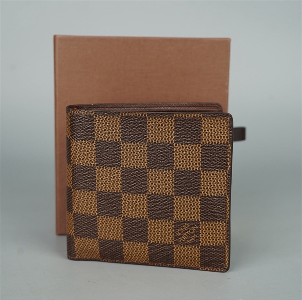 Ví LV ô vuông nâu gập 2 (LT) KG+