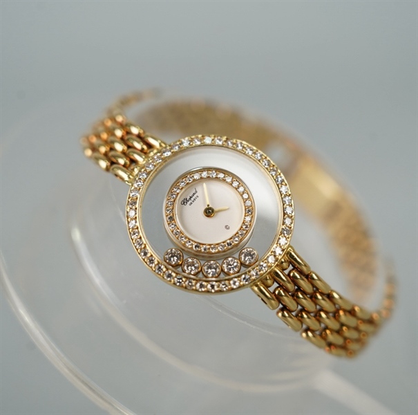 Đồng hồ Chopard tròn vàng (217560 4066) sz20 kim độ (HC) KG+