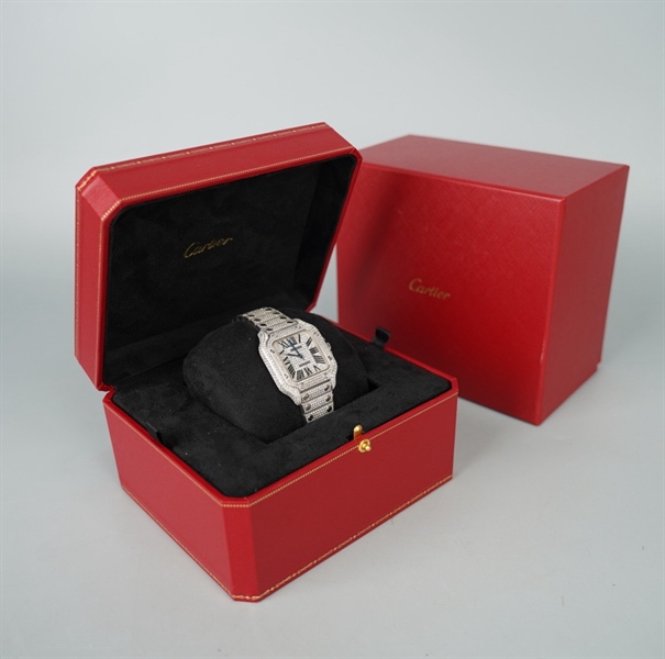 Đồng hồ Cartier bạc (765536YX) sz36 (HC) KG+