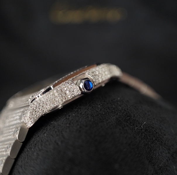 Đồng hồ Cartier bạc (765536YX) sz36 (HC) KG+