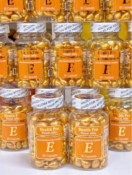 Viên Vitamin E massage Health Pro Royal Jelly 90 Viên (Thoa mặt)