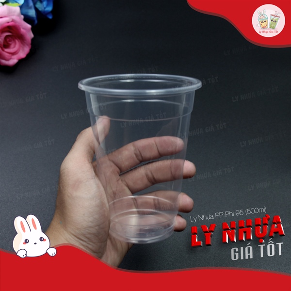 Ly nhựa trơn PP 95 - 500ml Dày TT