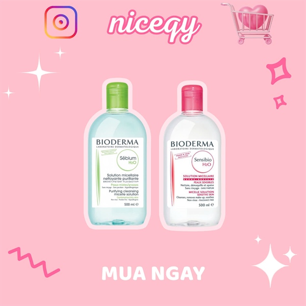 Nước tẩy Trang Bioderma xanh 500ml