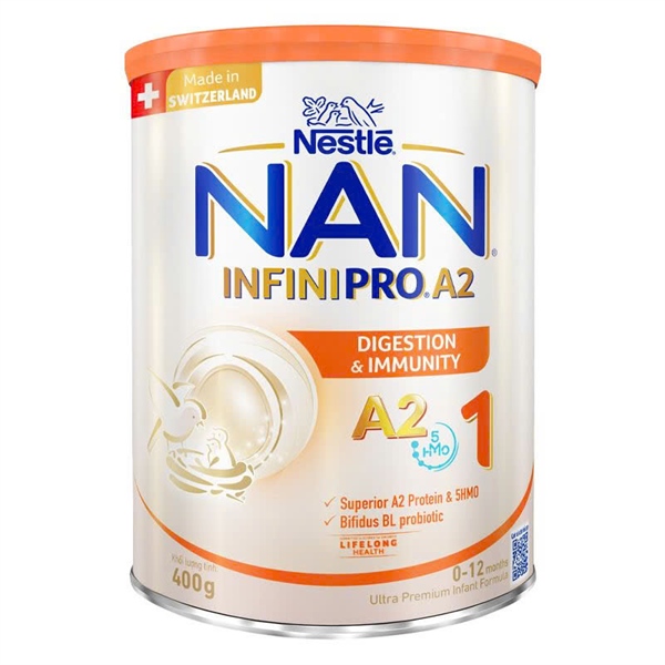 Sữa Nan Infinipro A2 0M+ Số 1 400g Tiêu hóa