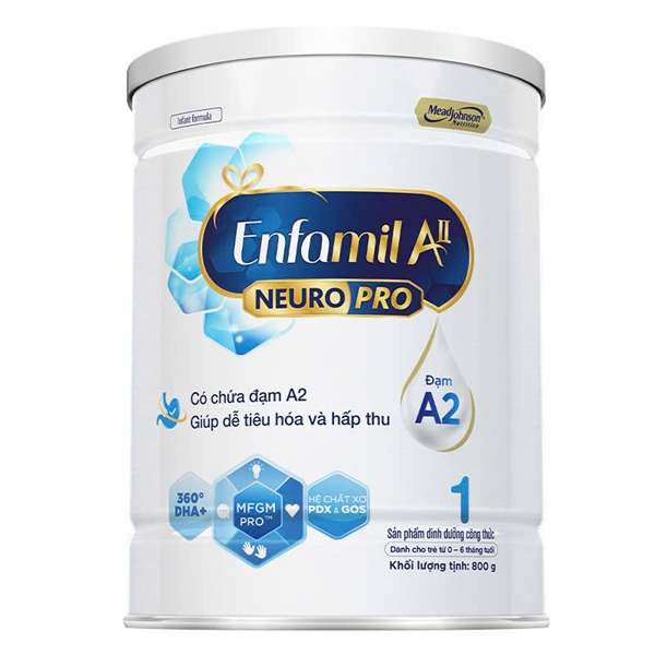 Sữa Enfamil A2 NeuroPro 0M+ Số 1 800g Tiêu hóa