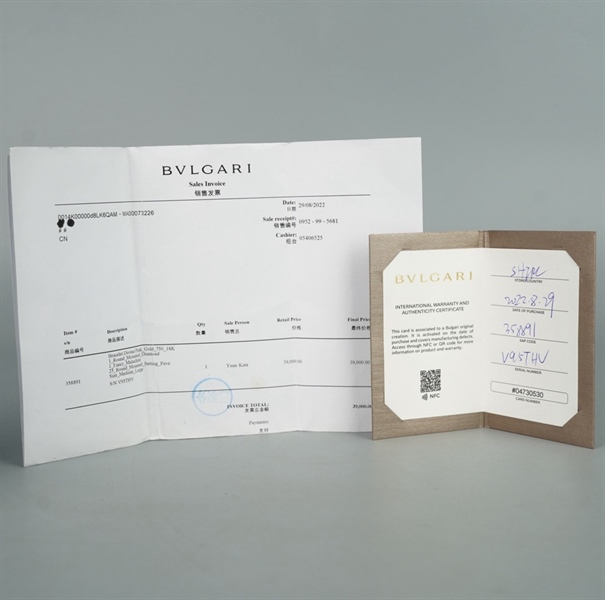 Vòng tay Bvlgari hình cây màu xanh KG+