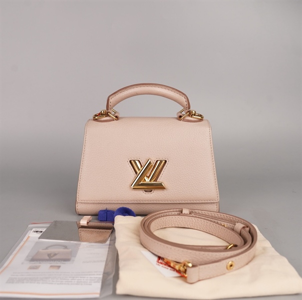 Túi LV twist trắng sz mini +