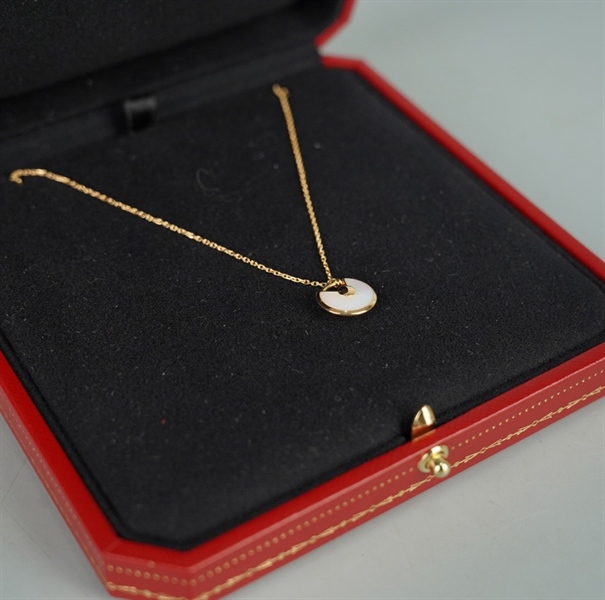 Dây chuyền Cartier mặt đá trắng KG+