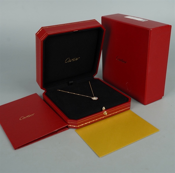 Dây chuyền Cartier mặt đá trắng KG+