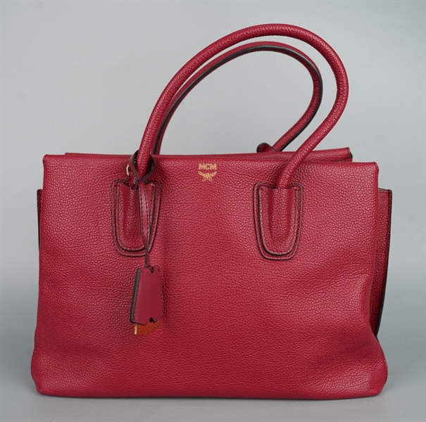 Túi MCM handle đỏ sz32 KG+