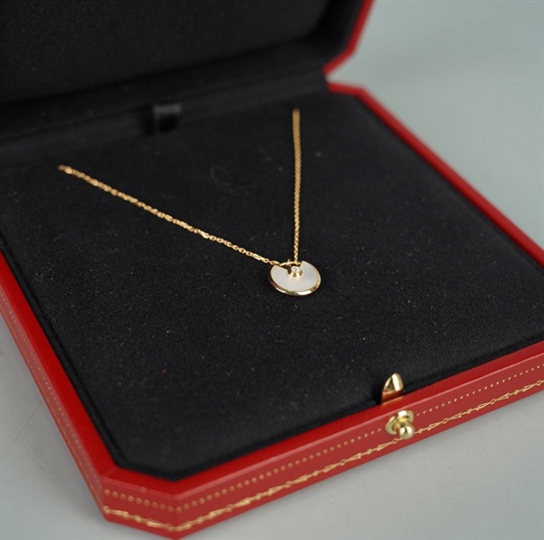 Dây chuyền Cartier mặt đá trắng KG+