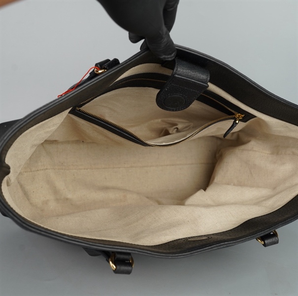 Túi GG tote đen xám sz32 +