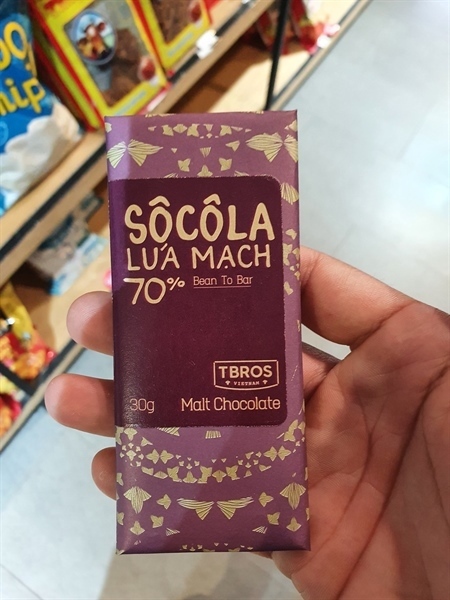 TBros Socola lúa mạch 70% 30g 大麦チョコレート