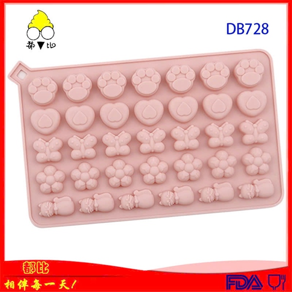 Khuôn silicon 34 mèo hoa