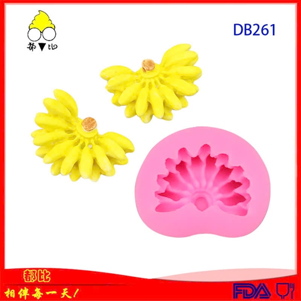 Khuôn silicon 4d nải chuối