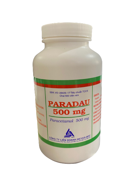 Paradau paracetamol 500mg meyer bpc (c/500v)