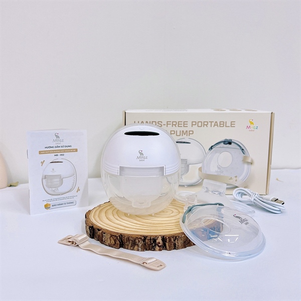 Máy hút sữa Moazbebe không dây MB-052 - Trắng - 5W