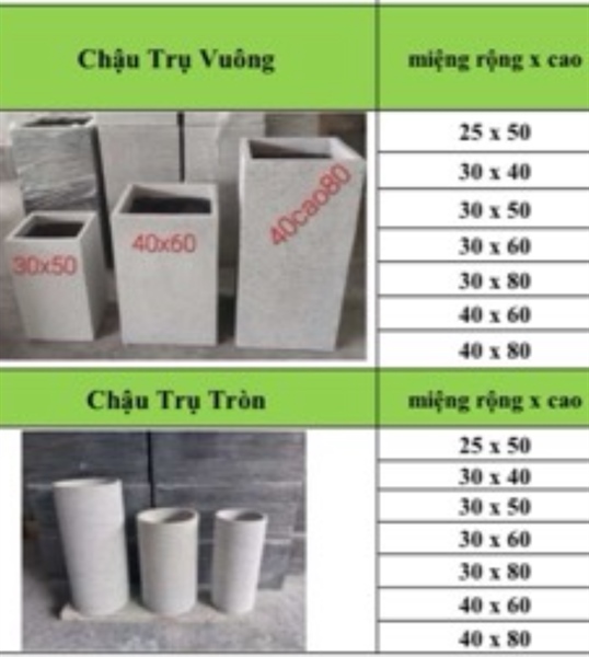 Trụ XM vuông 40*80-duoc-ban-tai-Chợ gốm Bảo Lộc