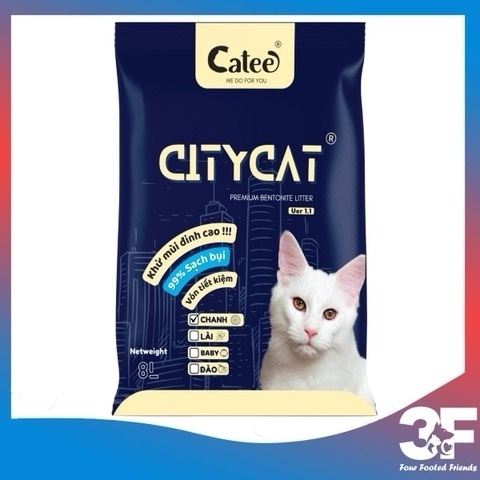 Cát vệ sinh cho mèo citycat 8L khử mùi, vón tốt