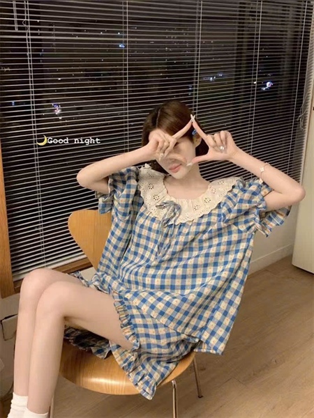 Bộ Sọc Hoa Nhí Xanh A9