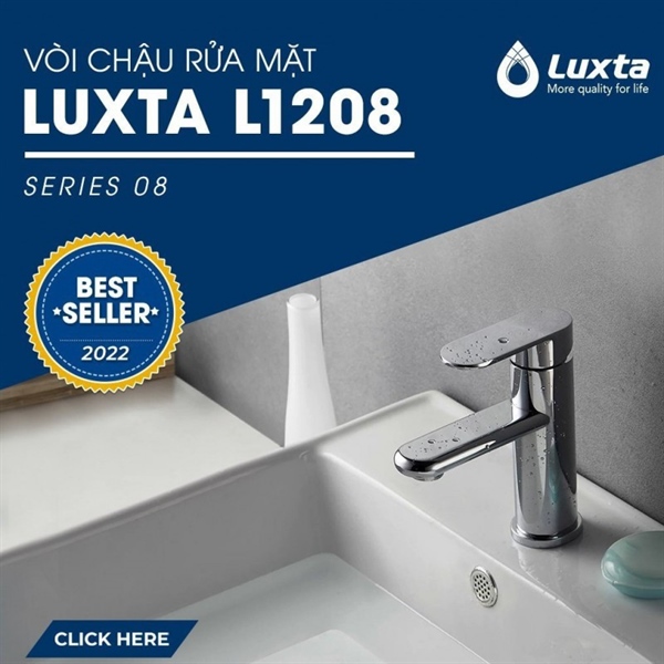 Vòi lavabo nóng lạnh Luxta L1208 (I)